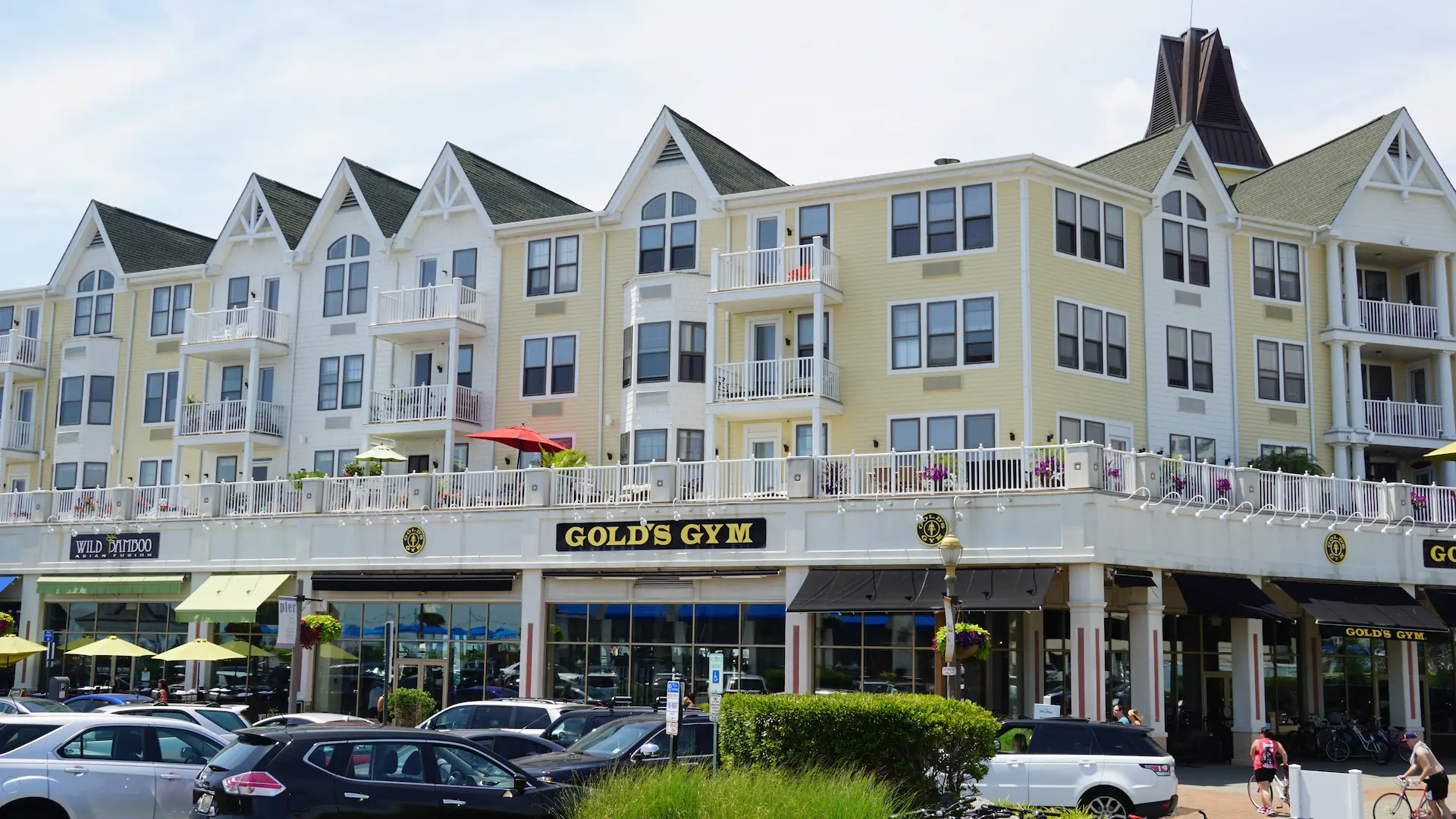 Pier Village storefronts and residences in Long Branch
